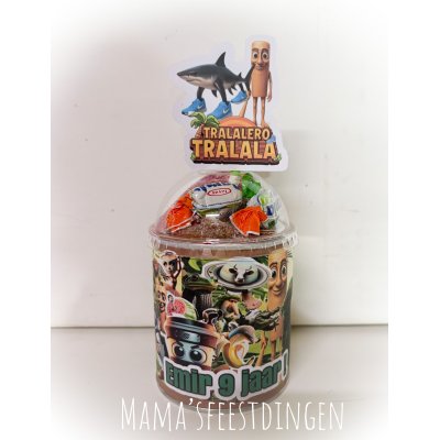 Busje pringles met snoep deksel brainrot 