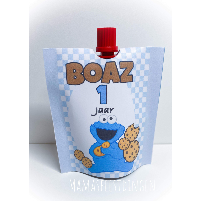 Knijpfruit koekie monster 