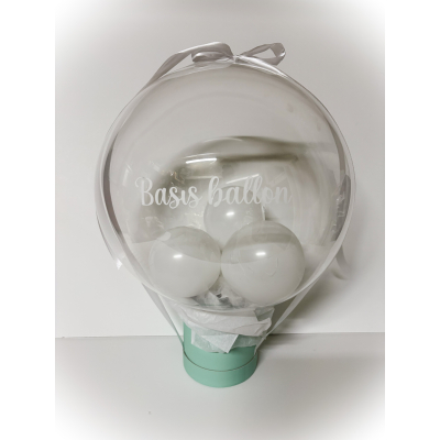 Basisballon op hoedendoosje mint 