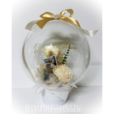  Bruiloft ballon crème met polaroid 