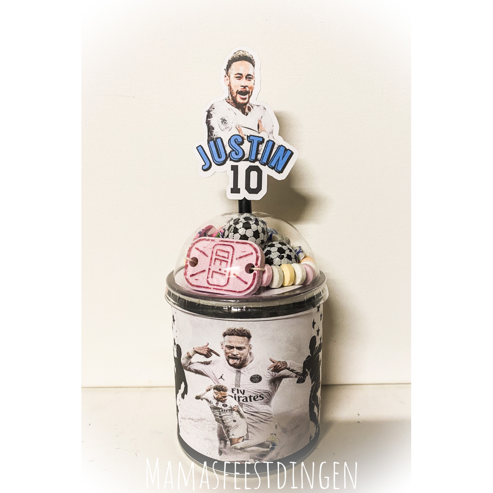 Pringles met snoepdeksel Neymar 