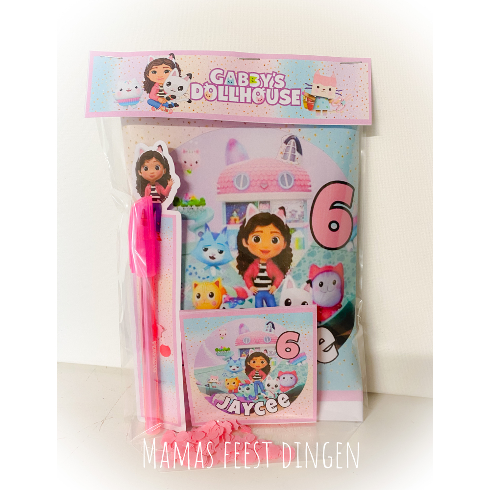 Chips set met pen en notitie blokje Gabby’s dollhouse 