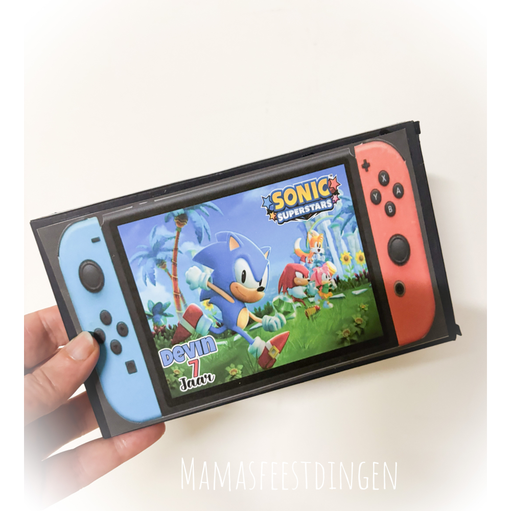 Nintendo switch sonic (zelf vullen ) 
