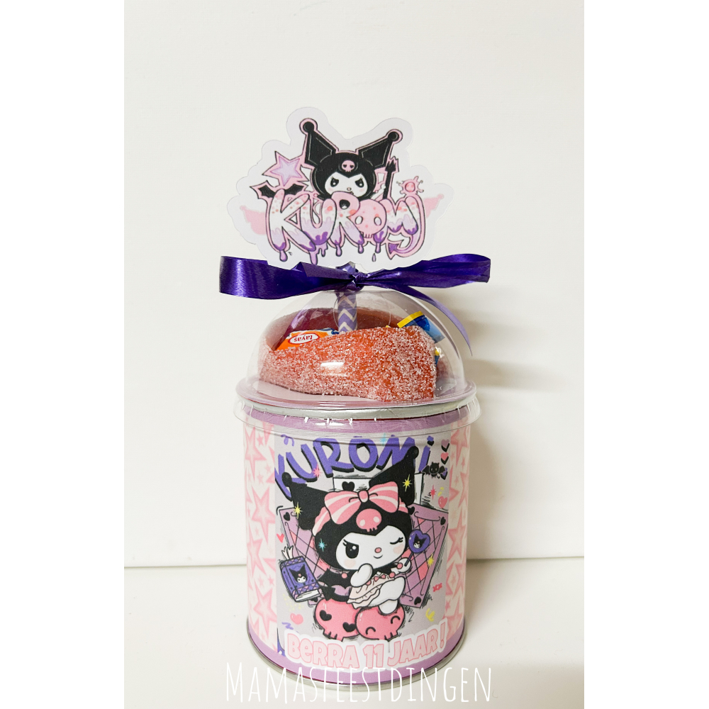 Pringels met snoepdeksel Kuromi 