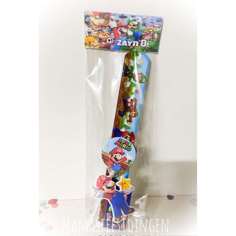 Snoep setje met klap armband Mario 