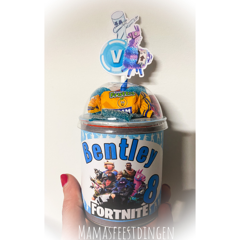 Pringles met snoepdeksel Fortnite 