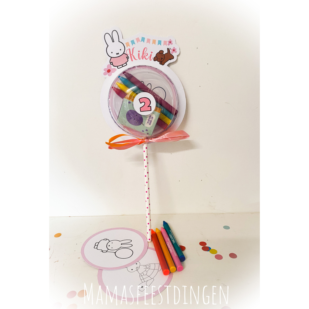 Kleurbol Nijntje rose 