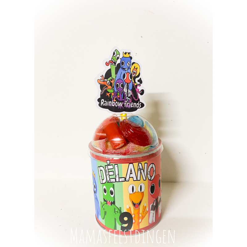 Pringles met snoepdeksel rainbow friends roblox