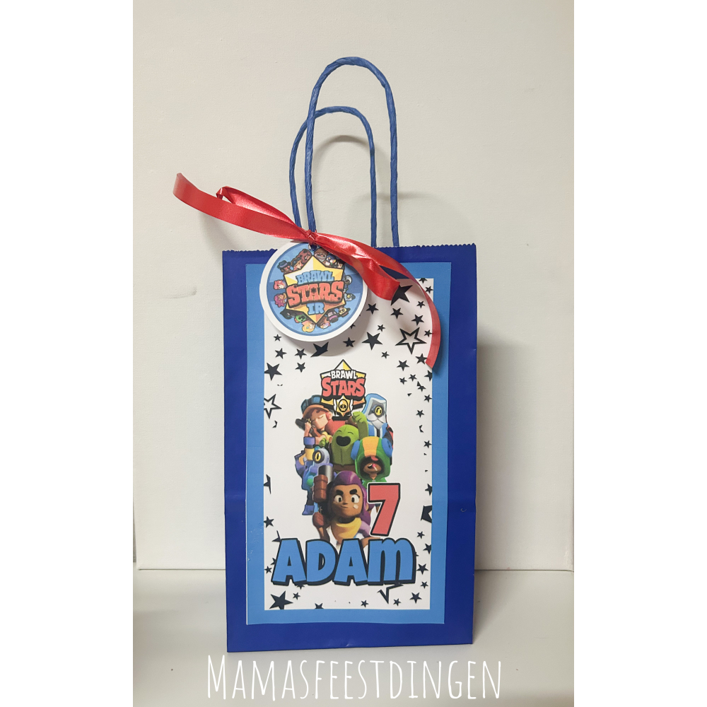 Traktatie tasje / goodie bag Brawlstars zelf vullen 