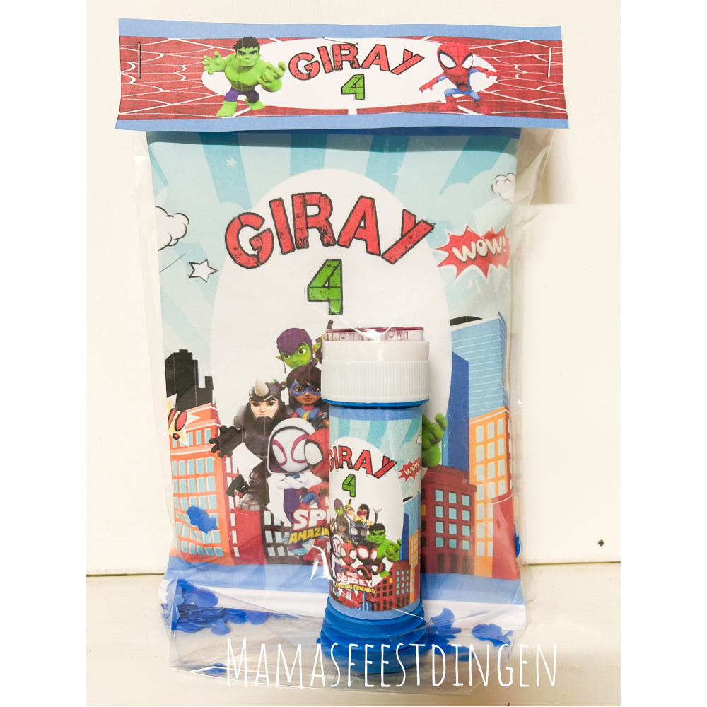 Chips & bellenblaas Spidey 