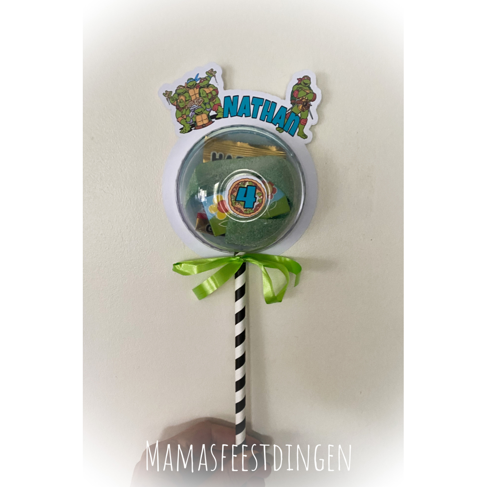 Traktatie bol ninja turtles