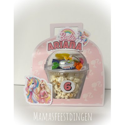 Koffertje met Popcorn en snoep Barbie Koffertje met Popcorn en snoep Barbie