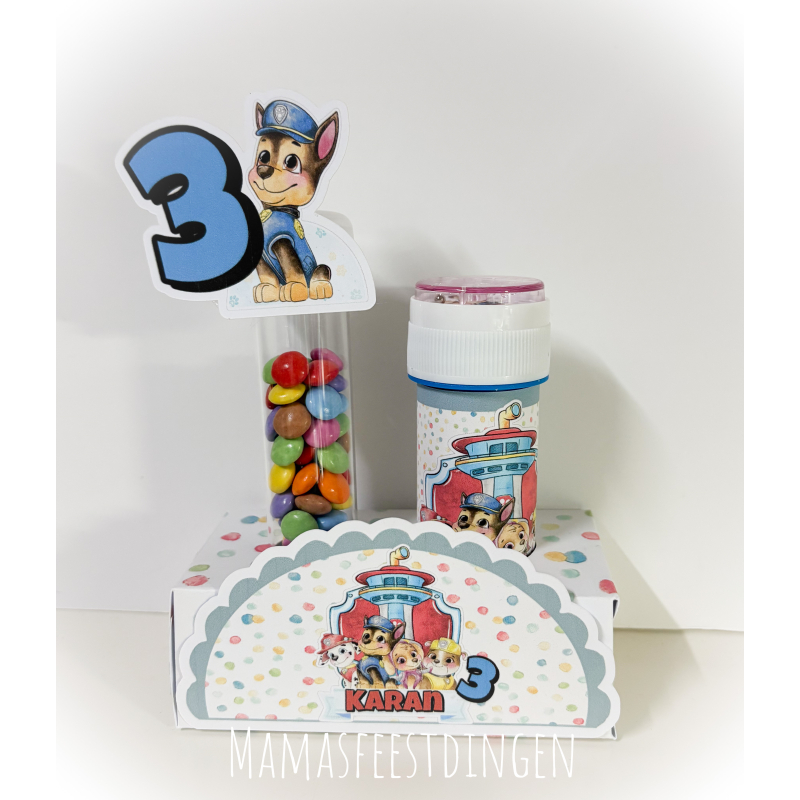 Smarties met bellenblaas pawpatrol 