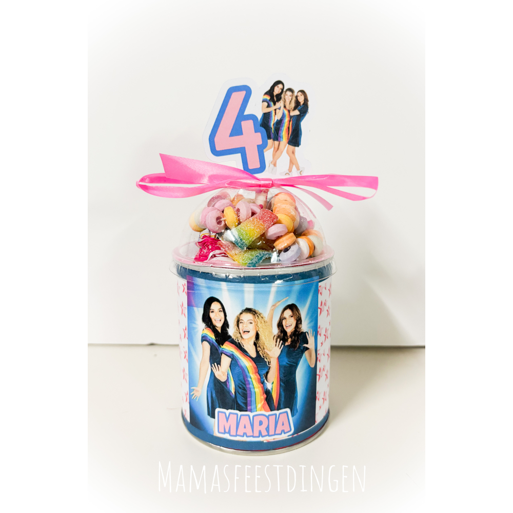 Pringles met snoep deksel k3 