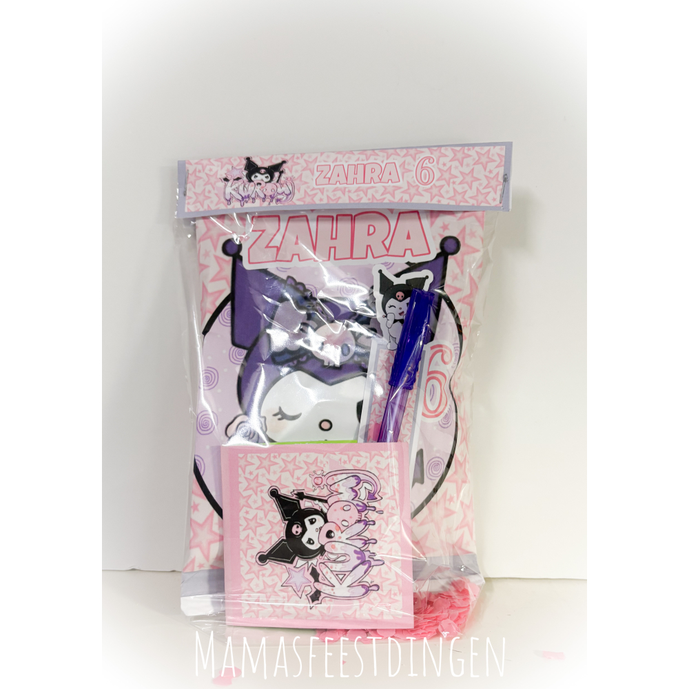 Chip set met pen en notebook Kuromi 