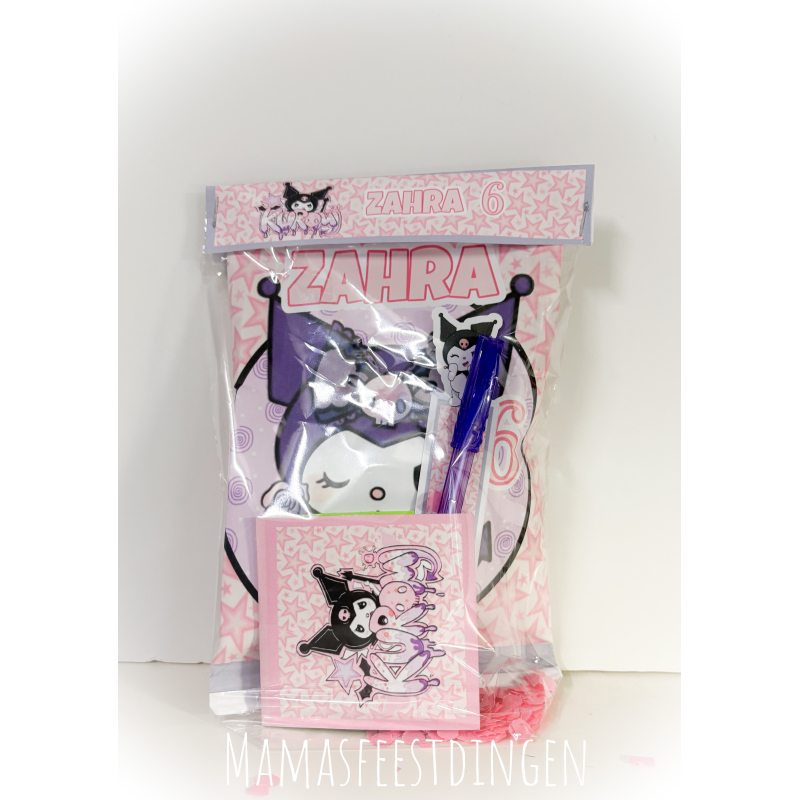 Chip set met pen en notebook Kuromi 