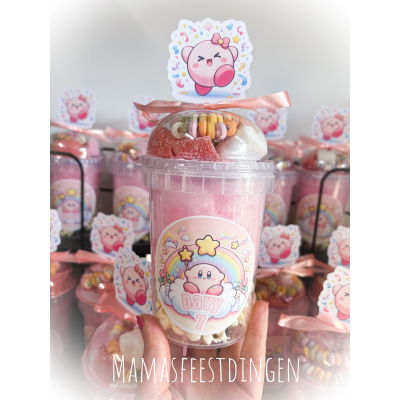 Suikerspin / popcorn en snoepjes kirby 