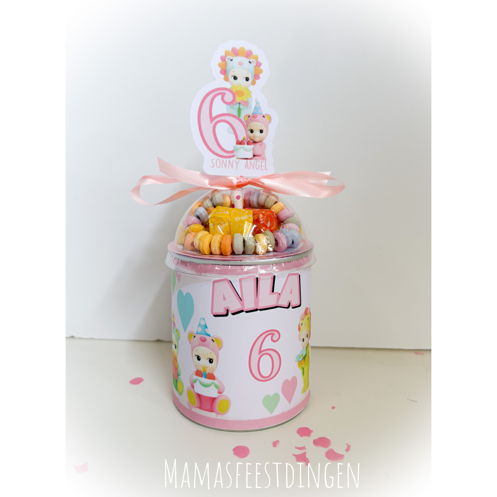 Pringels met snoepdeksel Sonny angels 