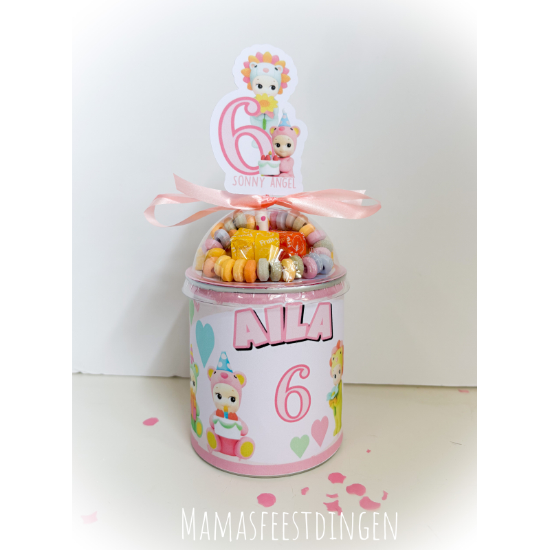 Pringels met snoepdeksel Sonny angels 