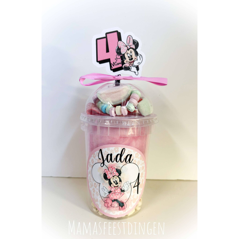 Suikerspin/ popcorn en snoep Minnie mouse 