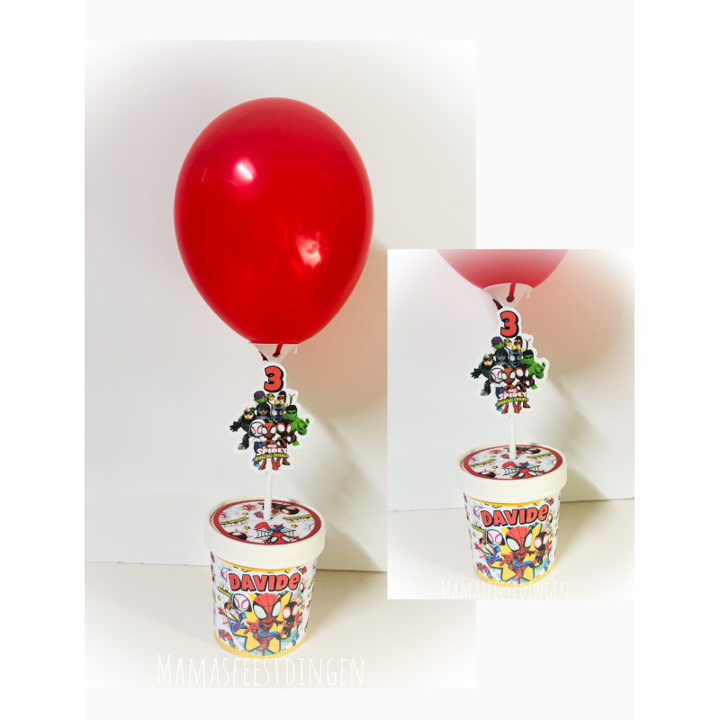 Partycup met ballon Spidey  ( zelf vullen ) 