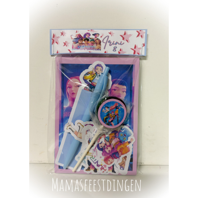 Schrijf setje met stickers 