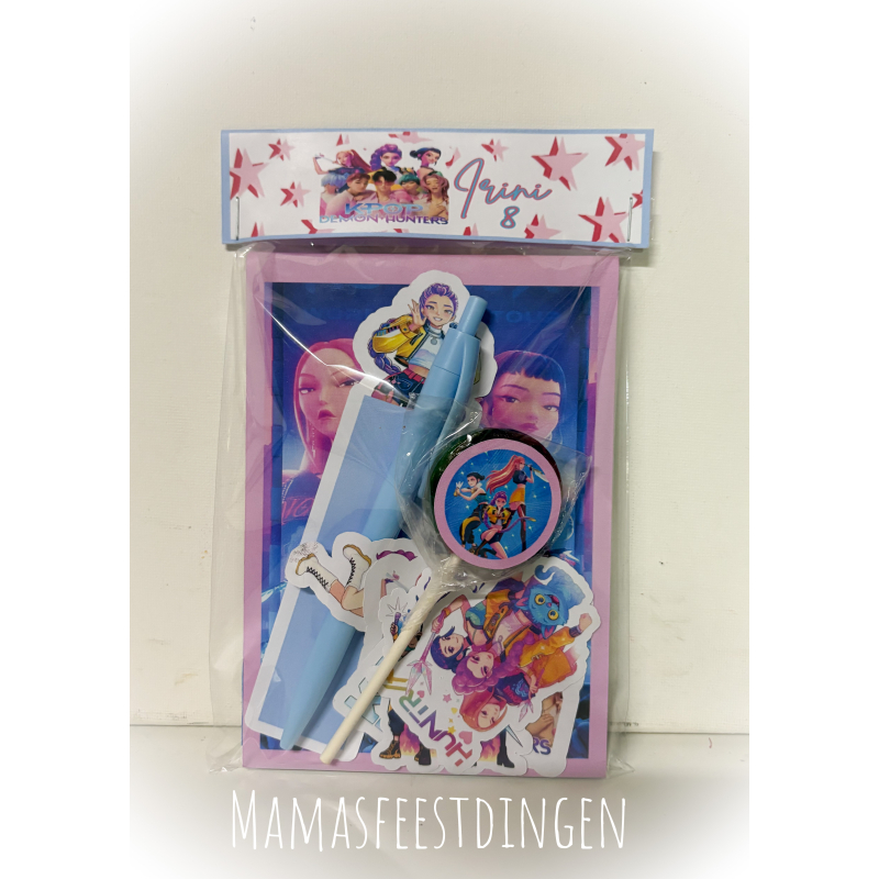 Schrijf setje met stickers 