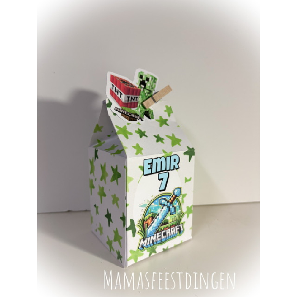 Melkpakje  minecraft ( zelf vullen ) 