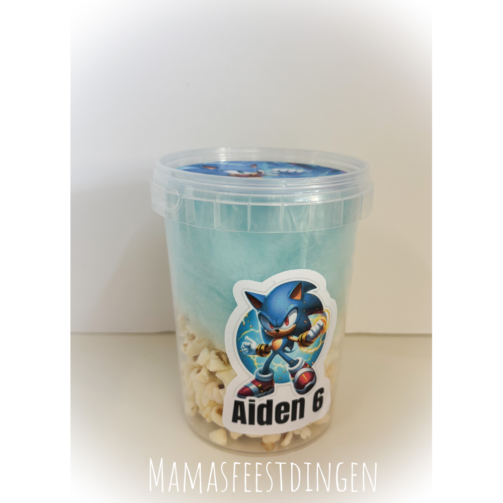 Suikerspin & popcorn beker 