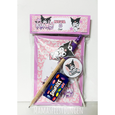 Notieboekje potlood en snoepjes kuromi 