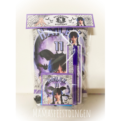 Chips set met pen en notitieblokje Wednesday 