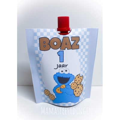 Knijpfruit koekie monster 