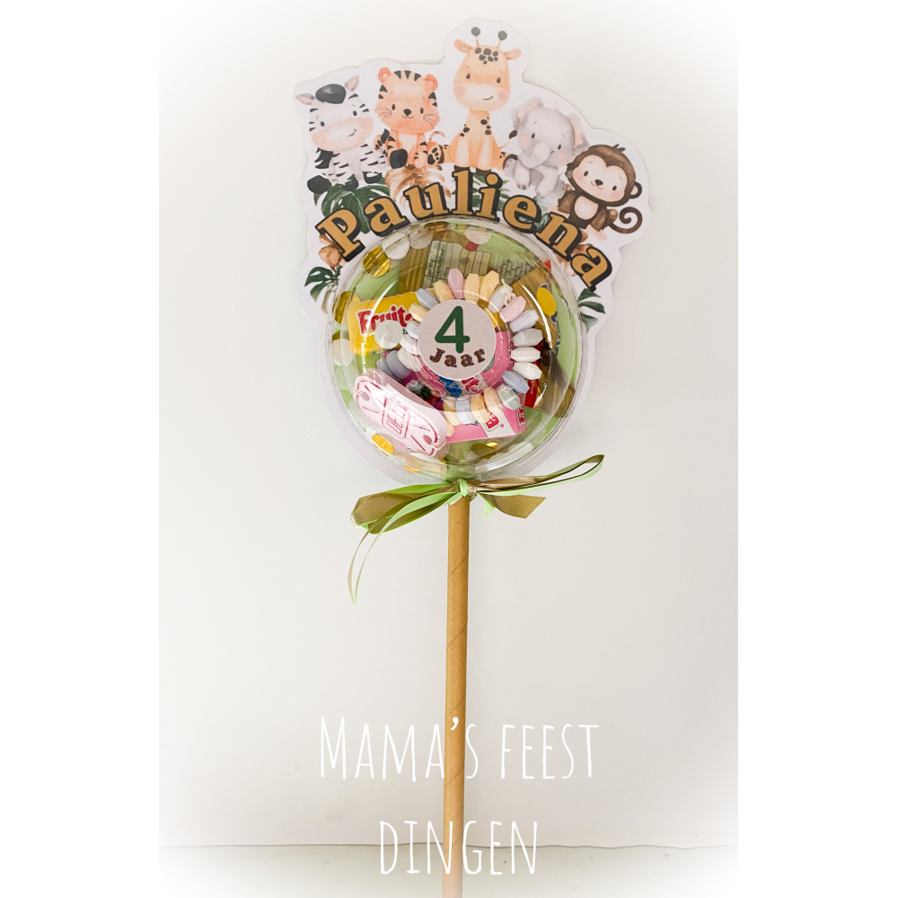  Traktatiebol  jungle baby dieren 